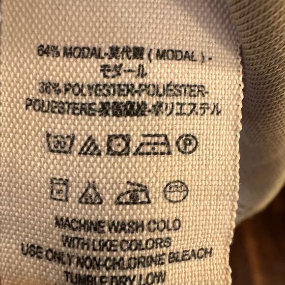 We The Free Beige Modal Blend Casual Oversized Button Down Women’s Shirt Small - Picture 4 of 5